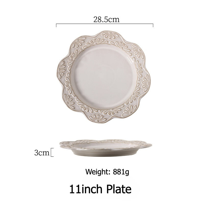 Garland Embossed Ceramic Dining Collection
