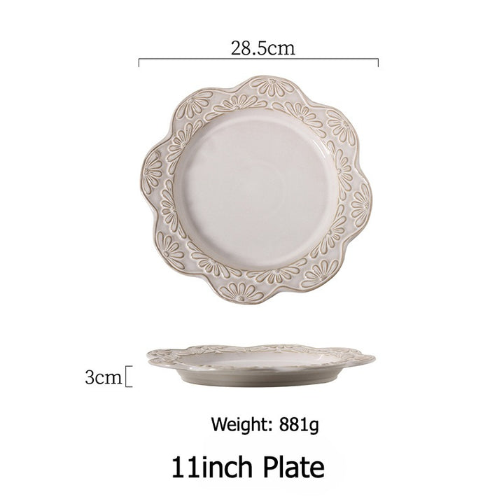 Garland Embossed Ceramic Dining Collection