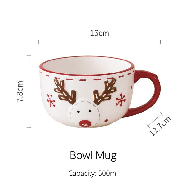 Santa & Reindeer Mug