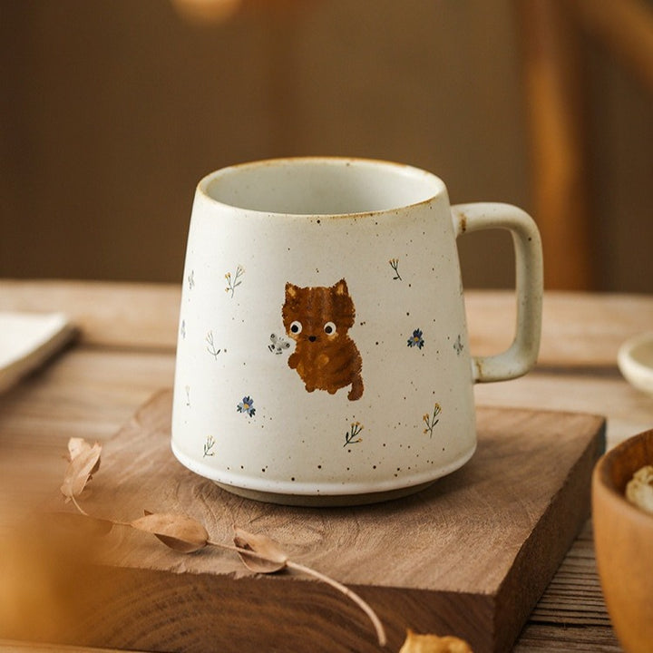 Wildflower Kitten Mug