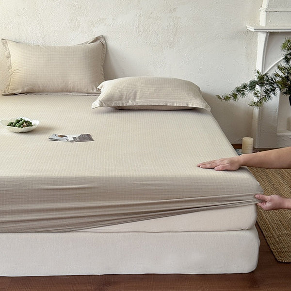 Earthy Cotton Fitted Sheet