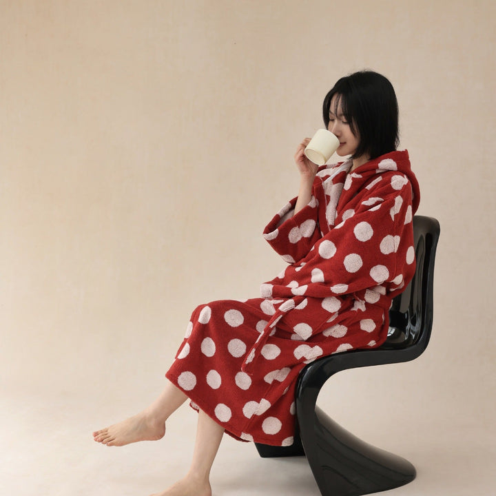 Vintage Polka Dots Bathrobe Unisex Collection