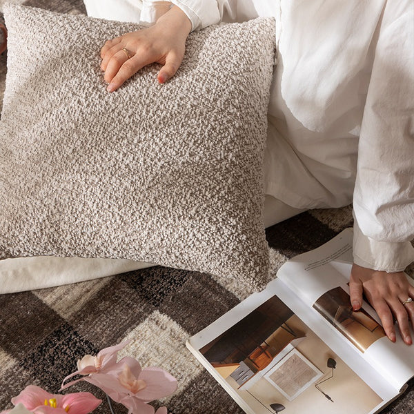 Cream Chenille Cushion