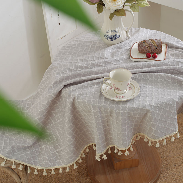 Soft Grid Morning Tablecloth