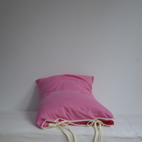 Soft Tie Jersey Cotton Pillowcase Set