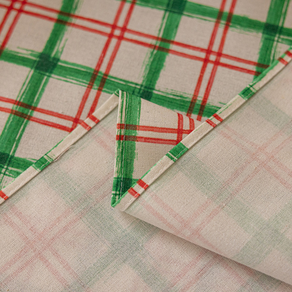 Xmas Chequered Tablecloth