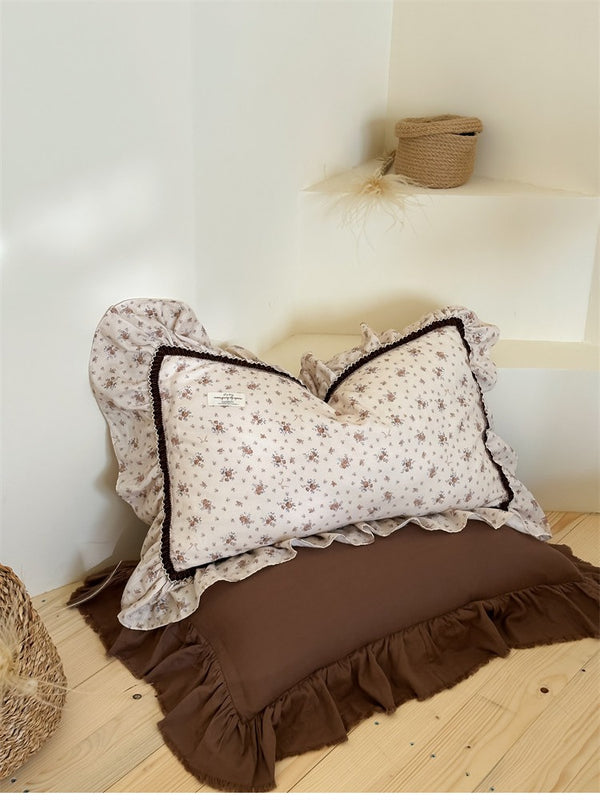 Brown Floral Bedding Set