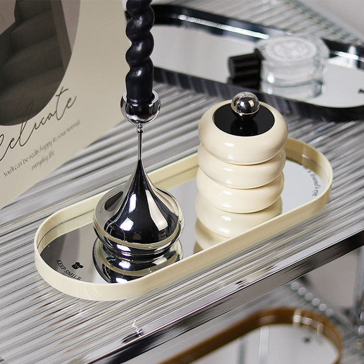 Oval Mirror Tray