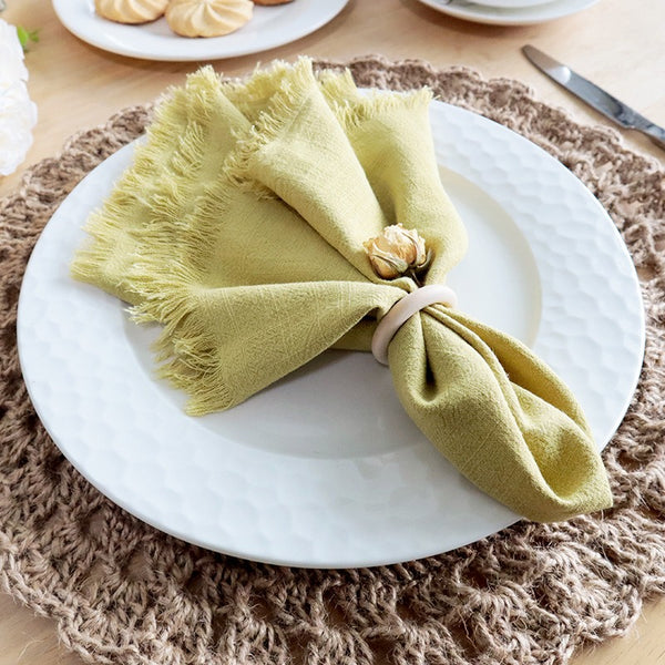 Tassel Cotton & Linen Napkin Set