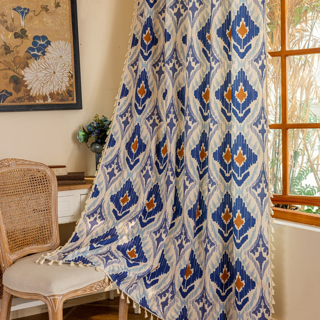 Blue Diamond Curtain
