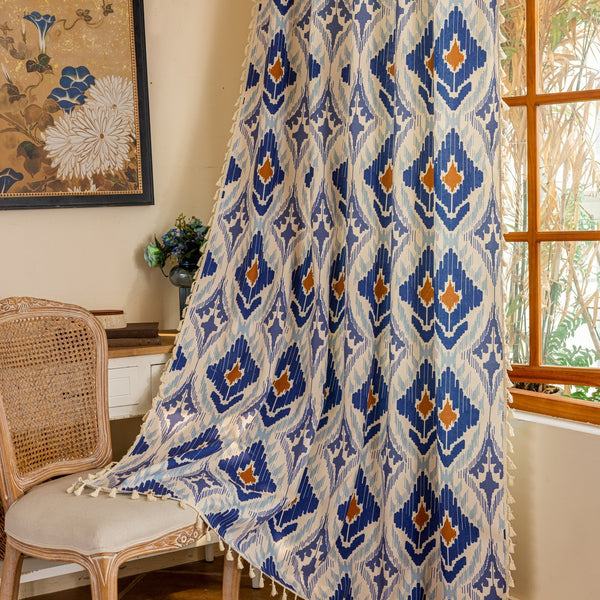 Blue Diamond Curtain