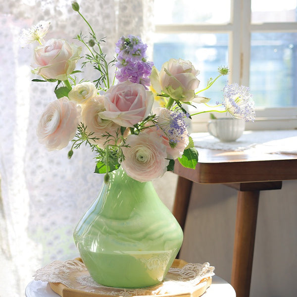 Green Zen Glass Vase