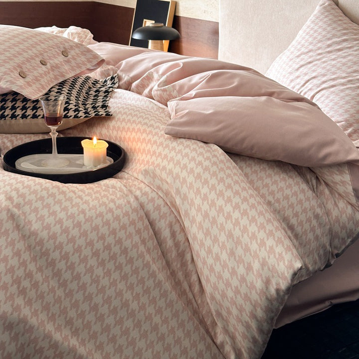 Lumina Houndstooth Bedding Set