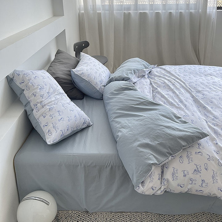 Lazy Kitty Bedding Set