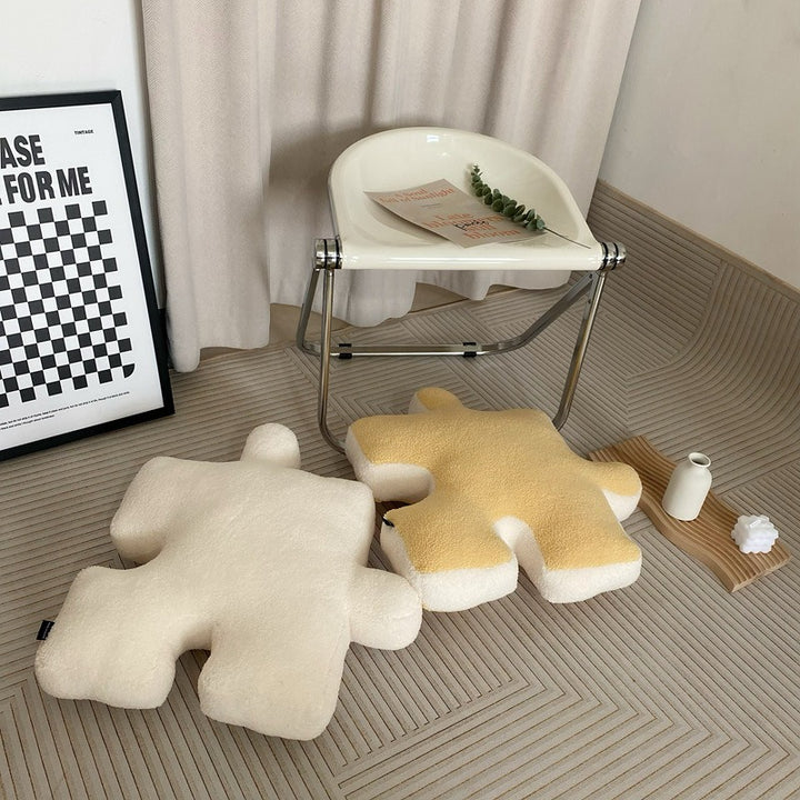 Soft Colour Puzzle Piece Cushion