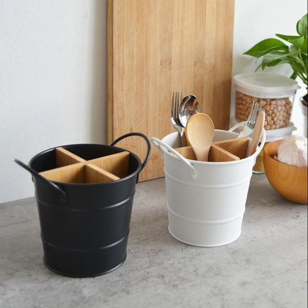 Minimalist Cutlery Storage Bucket