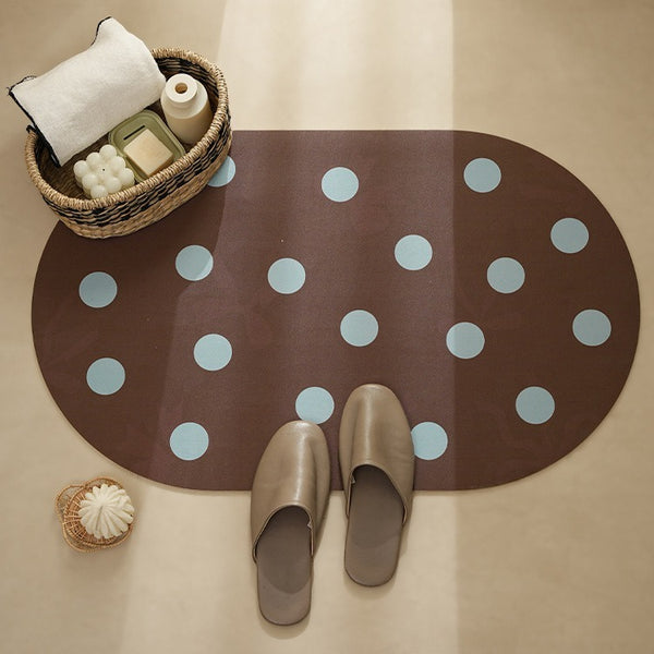 Mint Chip Dot Bath Mat