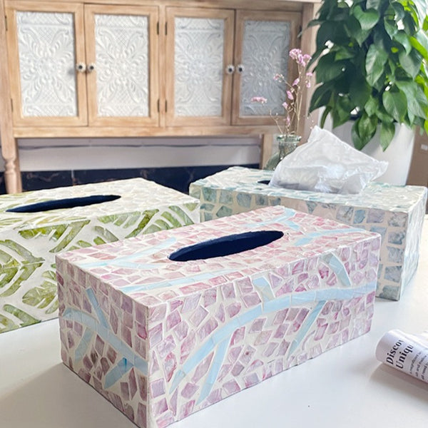 Summer Beach Shell Tissue Box