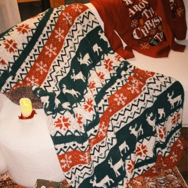 Warm Christmas Night Blanket