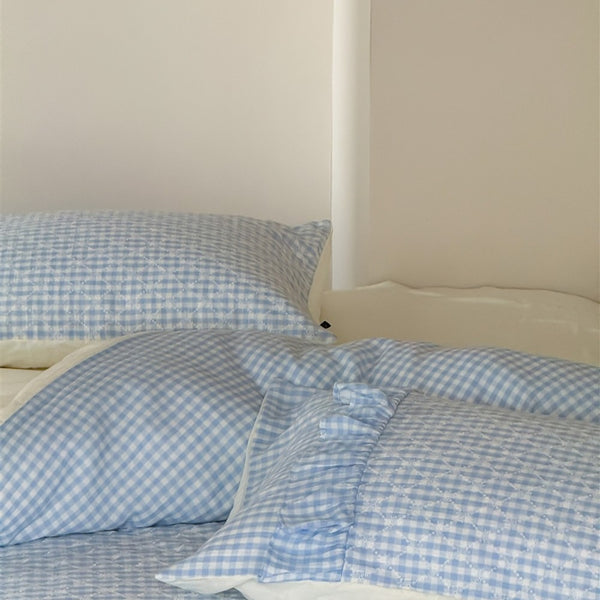 Mini Blue Checkerboard bedding Set