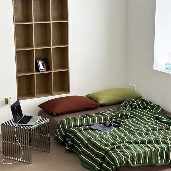 Heritage Stripe Summer Quilted Blanket