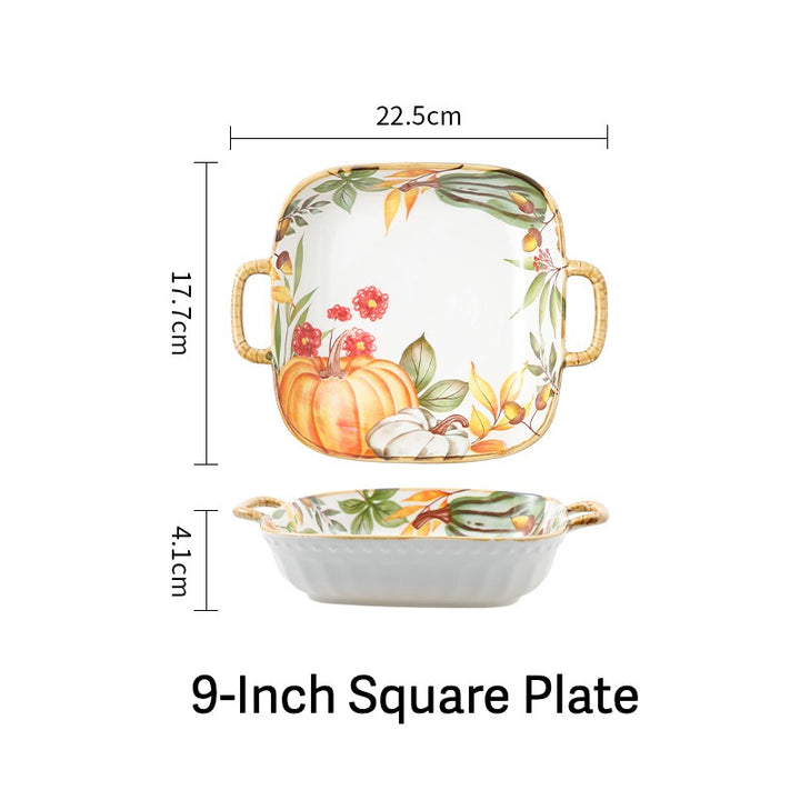 Pumpkin Ceramic Dinnerware Set