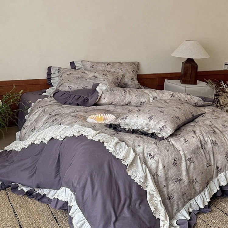 French Cottage Ruffle Bedding Set