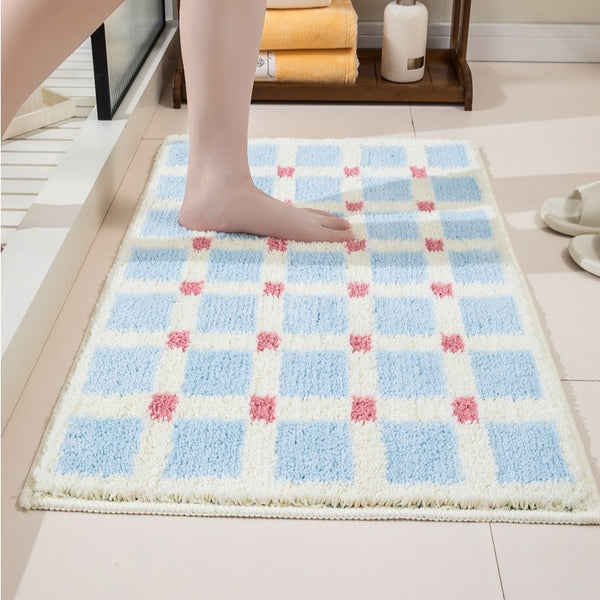 Pale Gingham Rug
