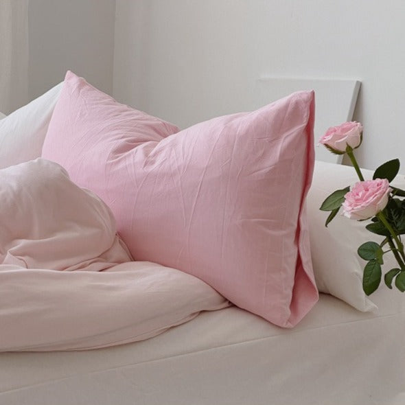 Blushing Rose Jersey Cotton Pillowcase