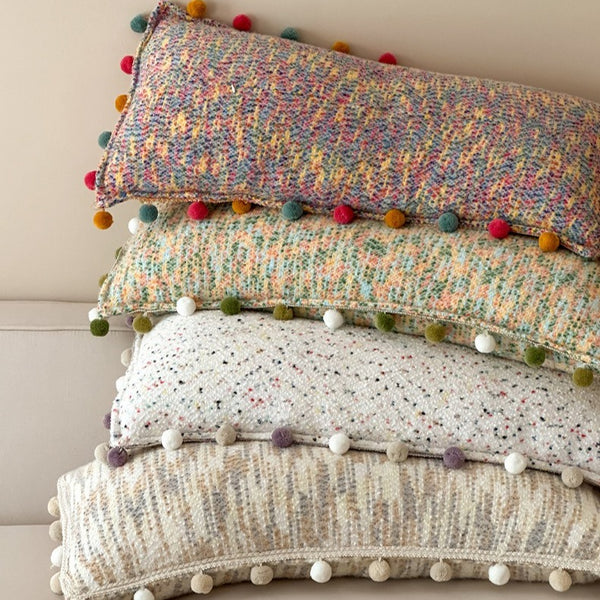 Pom-Pom Candy Long Cushion