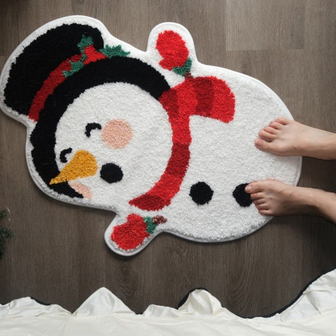 Happy Snowman Rug