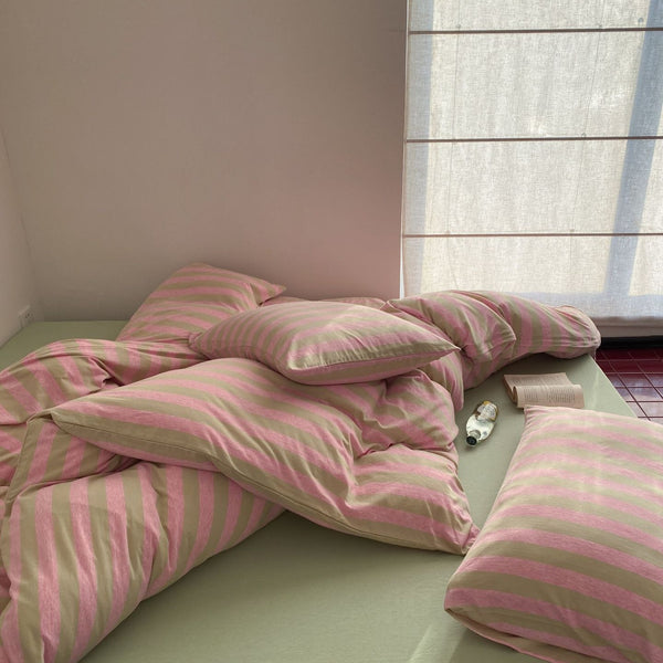 Cotton Candy Lines Bedding Set