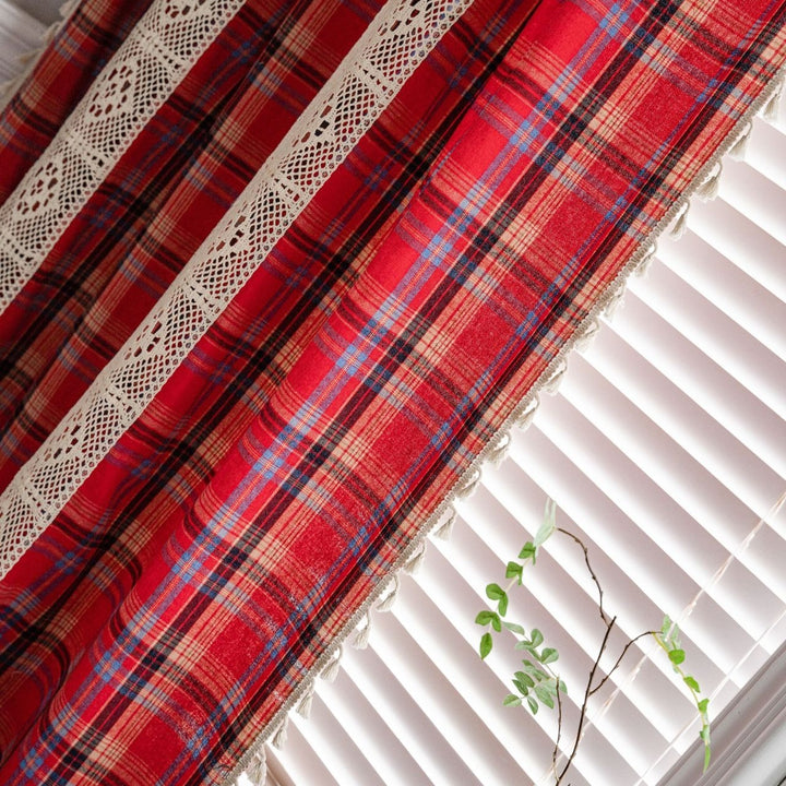 Tartan Lace Curtain