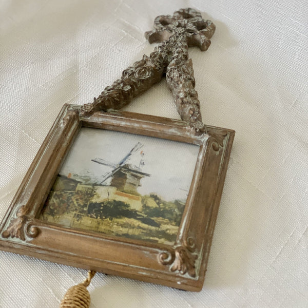 Antique Tassel Floral Wall Frame