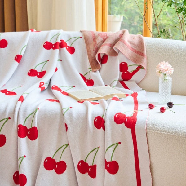 Cherry Blanket & Cushion
