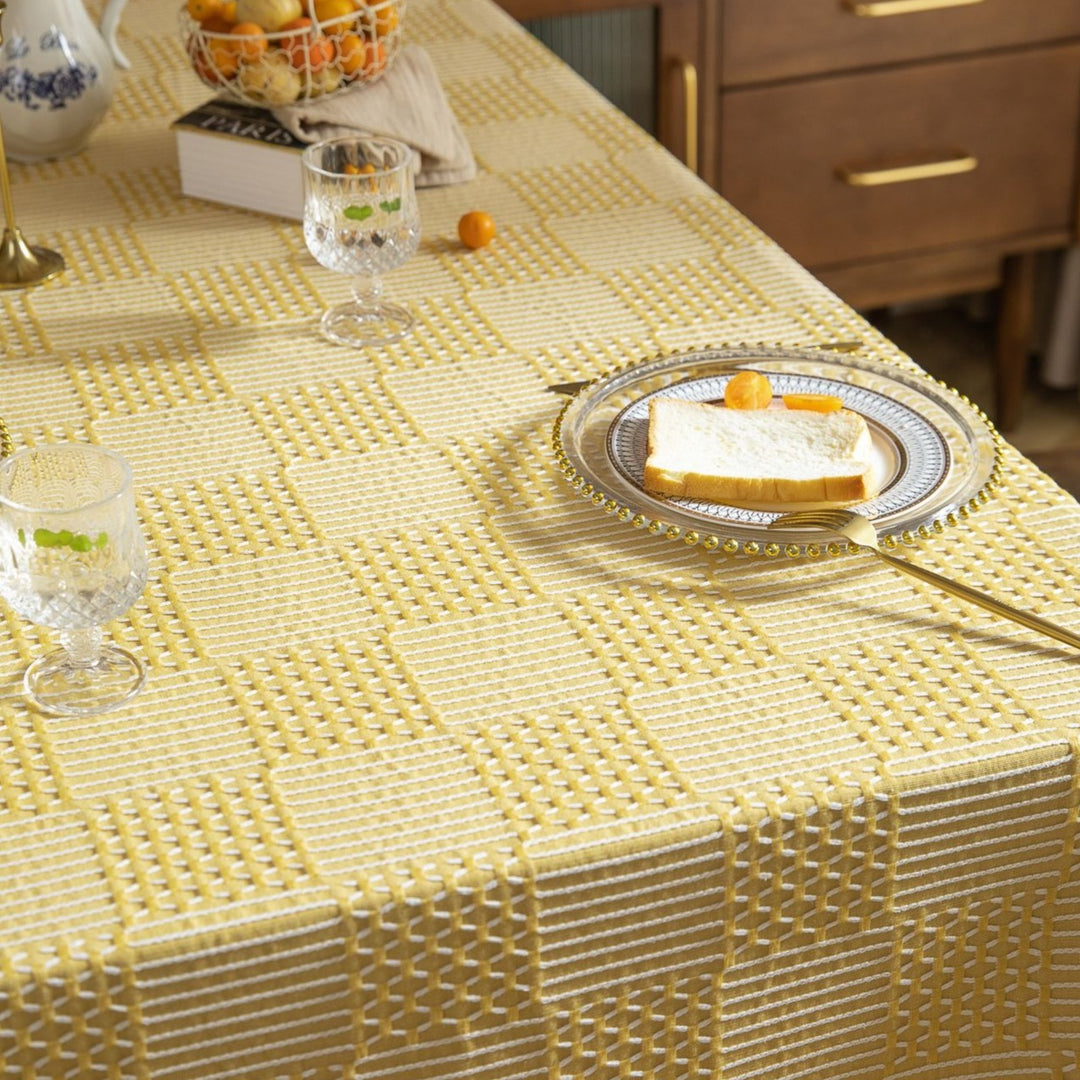 Vintage Geo Weave Tablecloth