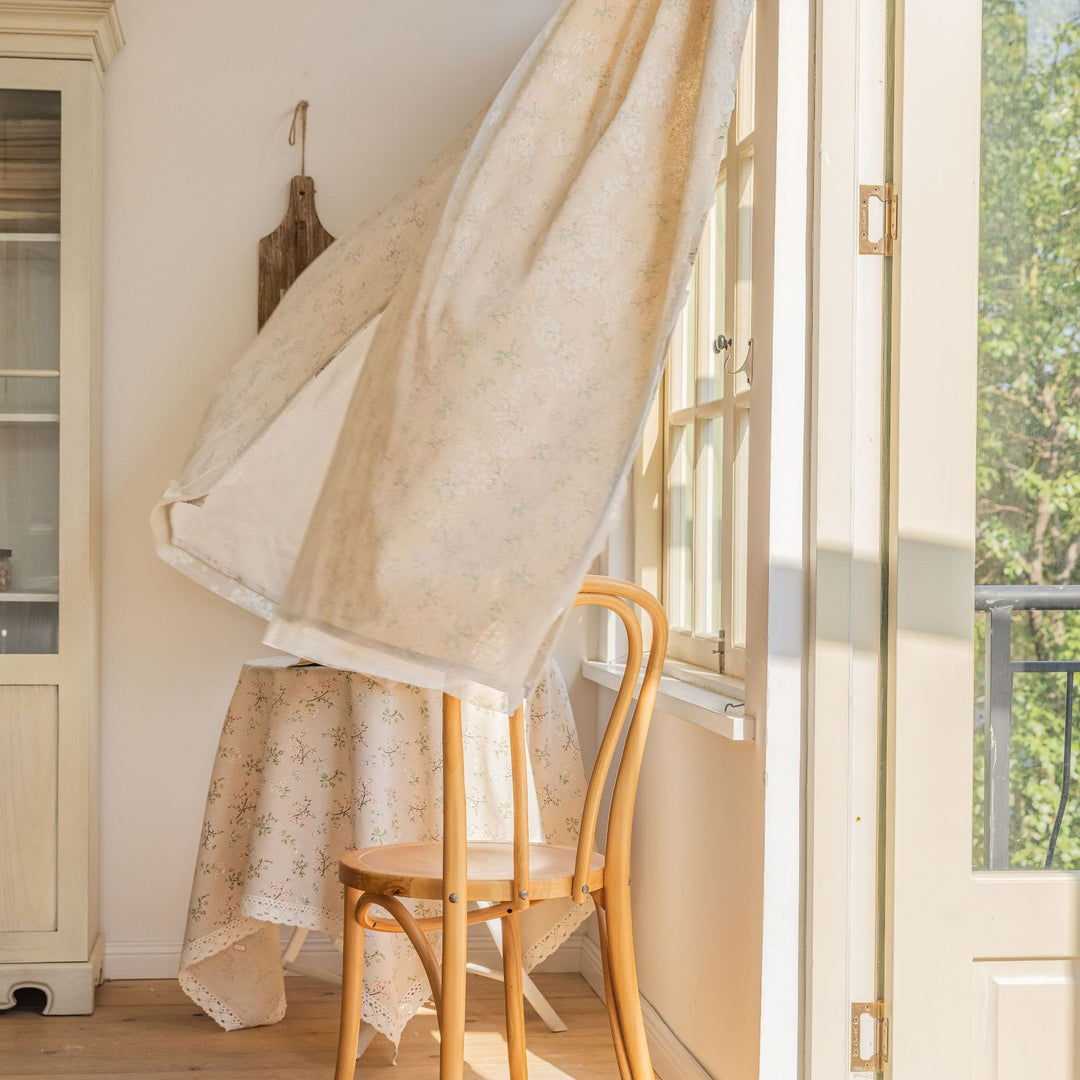 Mini Flora Dual-Layer Curtain