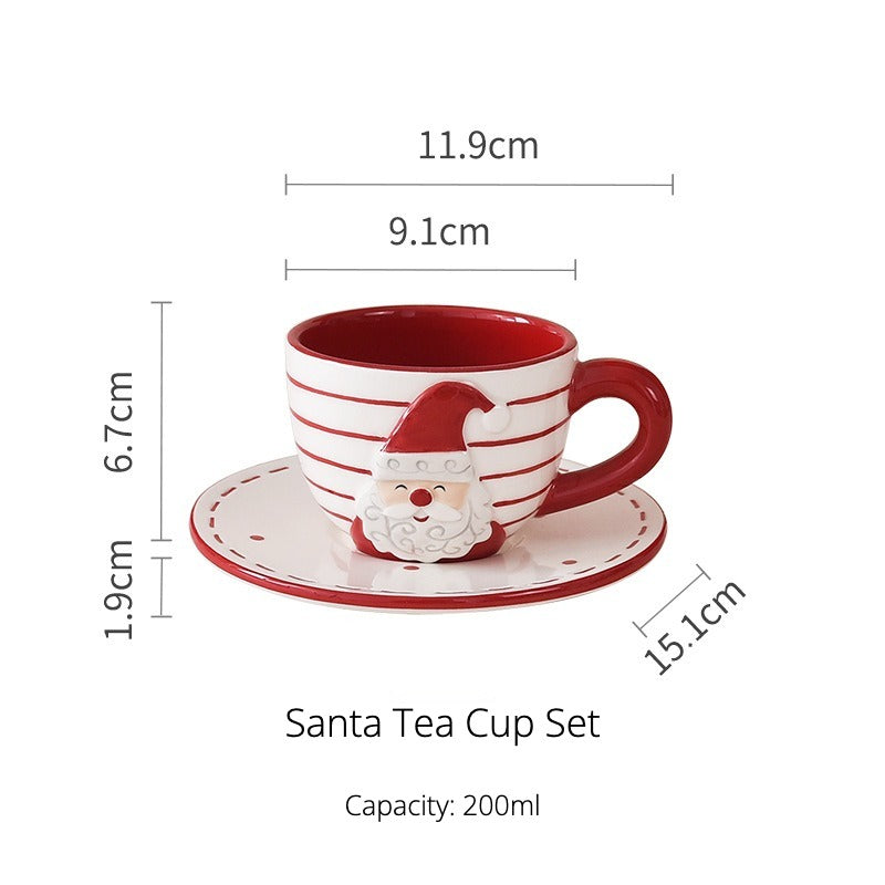 Merry Xmas Tea Cup & Pot