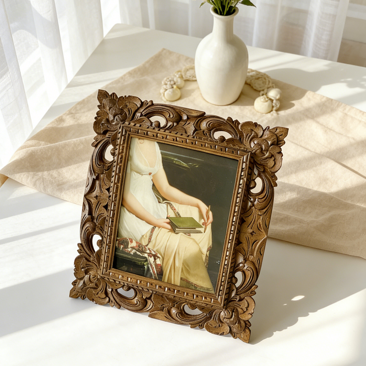 Antique Floral Carved Frame