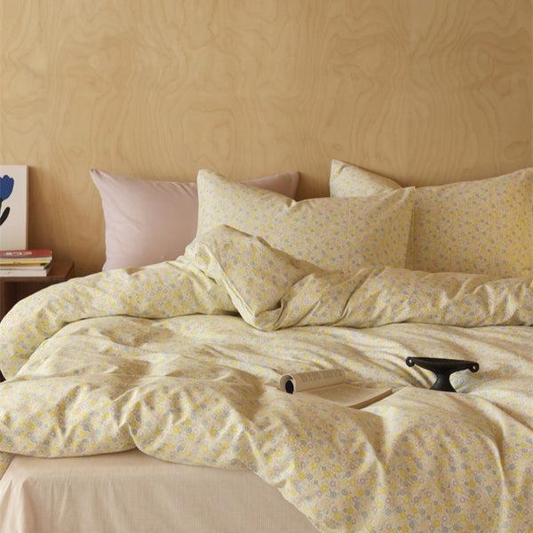 Blooming Yellow Bedding Set
