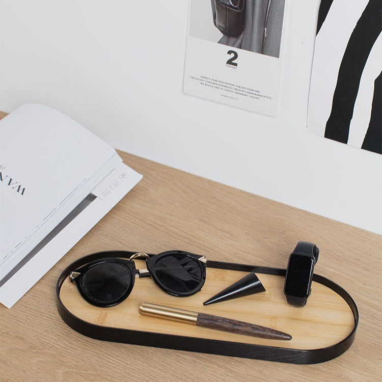 Bamboo Oval Tray Set