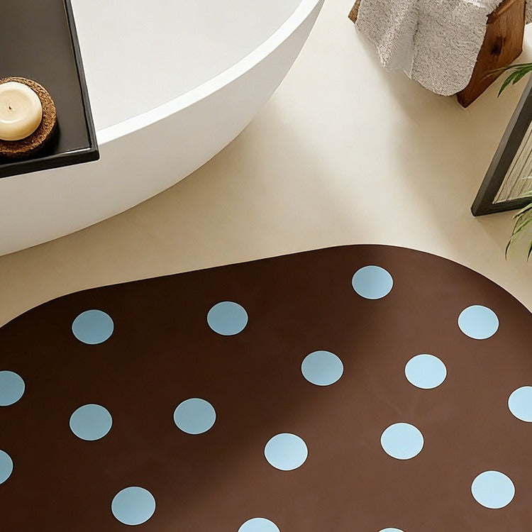 Mint Chip Dot Bath Mat