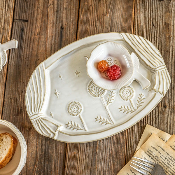 White Garden Dinnerware