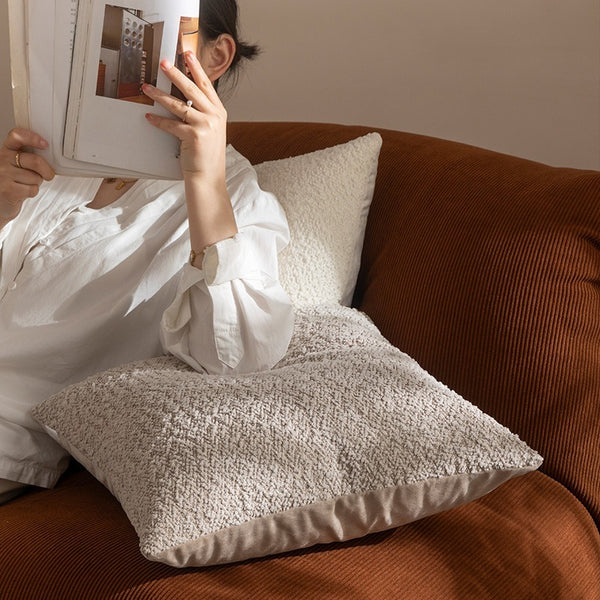 Cream Chenille Cushion