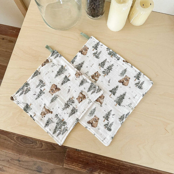 Critter Friends Burp Cloth Set