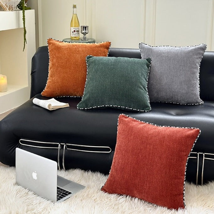 Whipstitch Chenille Cushion