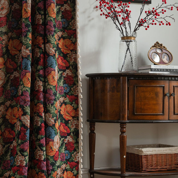 Retro Blossoming Curtain