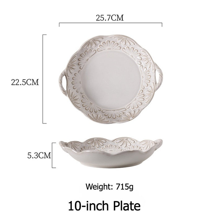 Garland Embossed Ceramic Dining Collection