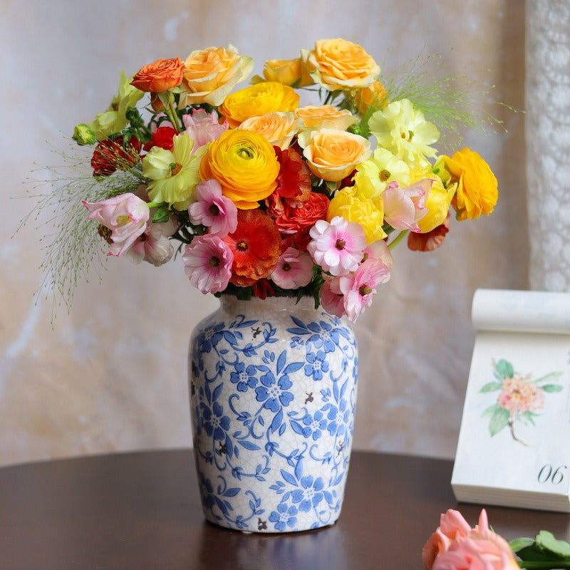 Blue Countryside Ceramic Vase Collection