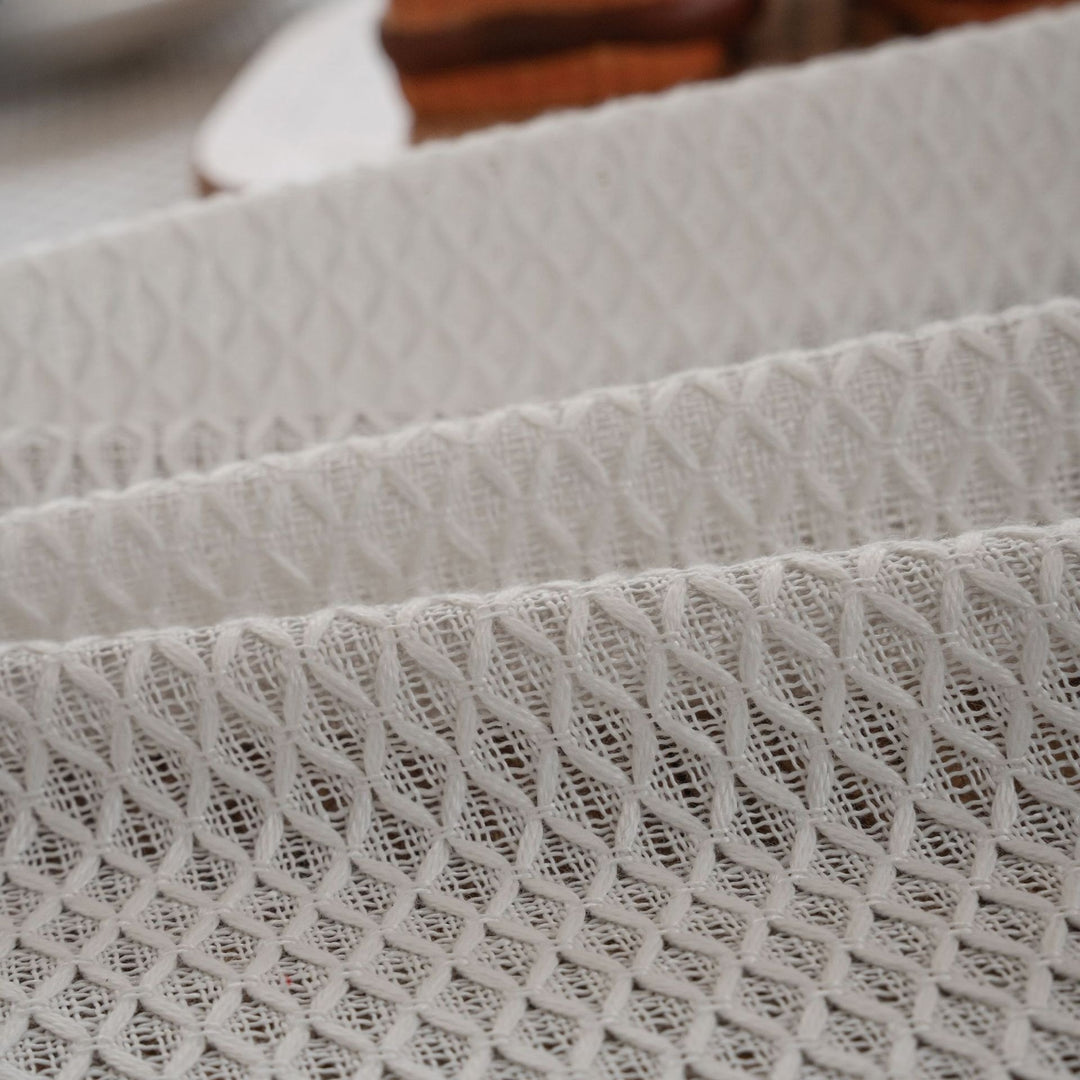 Waffle Tassel Tablecloth